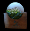 玉山造型琉璃擺件 玉山造型紀念品